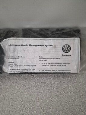 VW Volkswagen CarGo Management System Loks Blocks Black OEM Parts